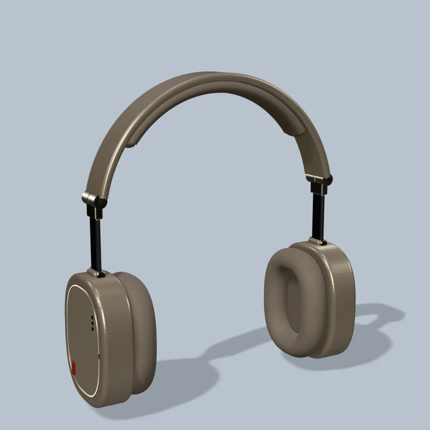 Tyst 01 in Sand, on a blue-grey studio backdrop.